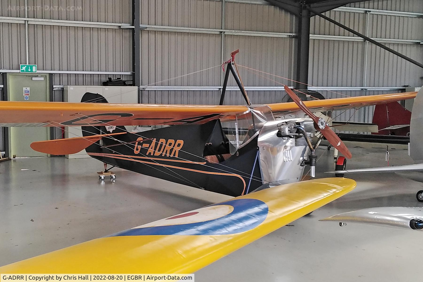 G-ADRR, 1936 Aeronca C-3 Collegian C/N A-734, Beighton