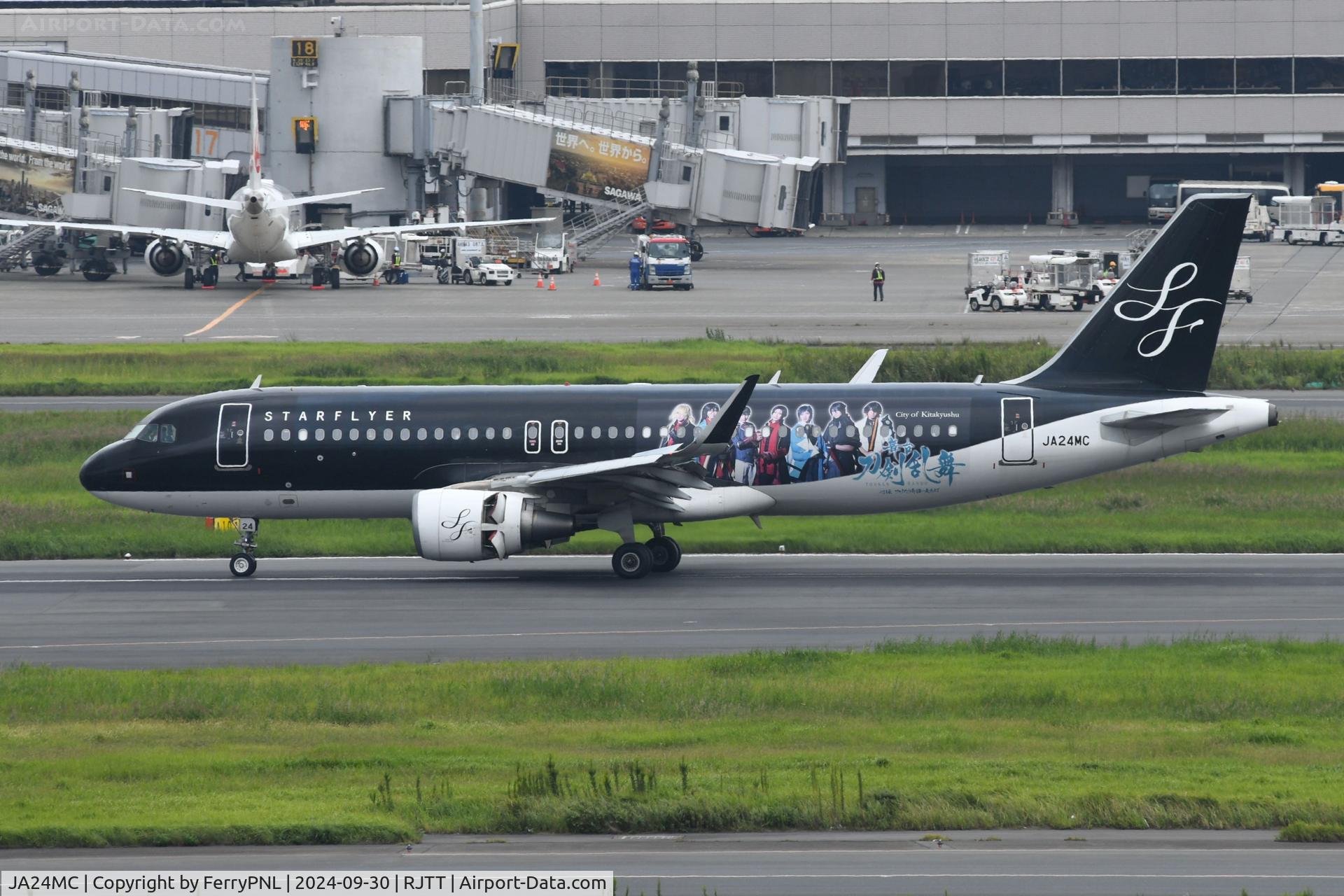 JA24MC, 2016 Airbus A320-214 C/N 7414, Starflyer Touken Ranbu Jet A320