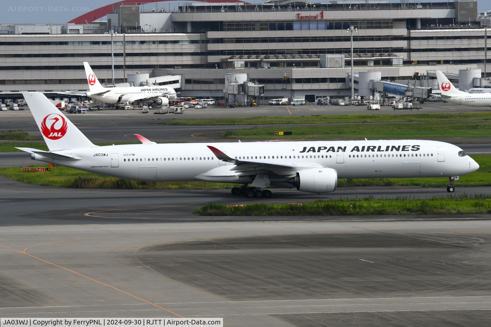 JA03WJ, 2024 Airbus A350-1041 C/N 635, JAL A359-1000's operate international flights out of HND