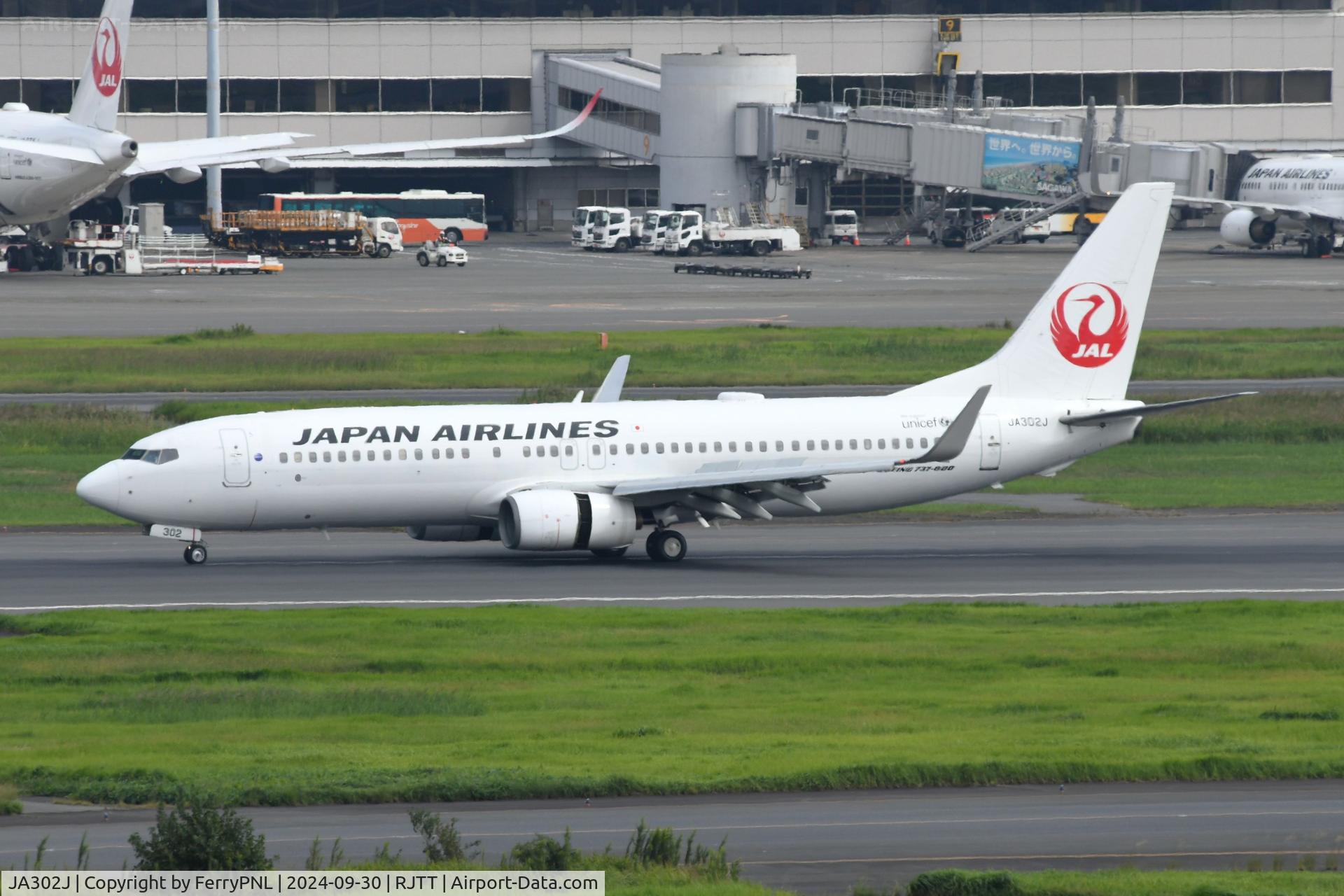 JA302J, 2007 Boeing 737-846 C/N 35331, JAL B738