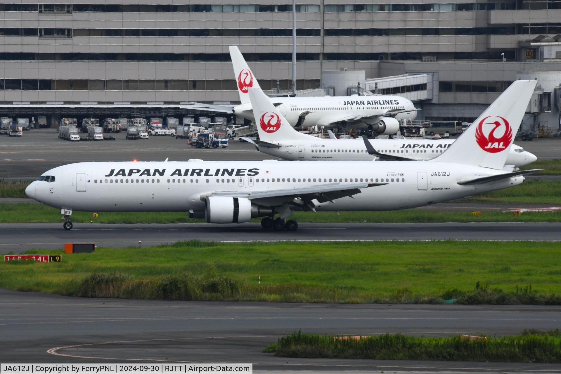 JA612J, Boeing 767-346/ER C/N 33848, JAL B763