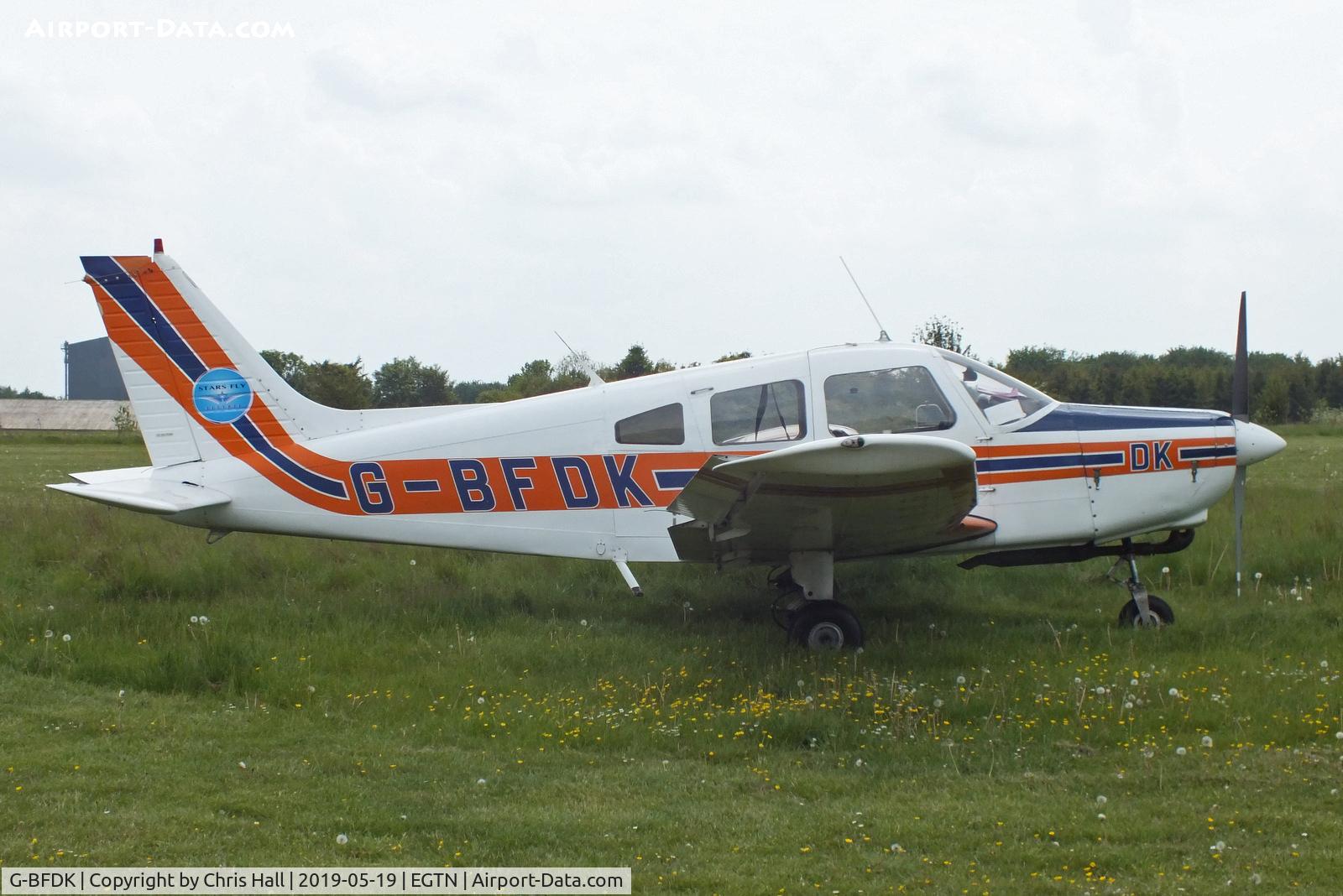 G-BFDK, 1977 Piper PA-28-161 Cherokee Warrior II C/N 28-7816010, Enstone
