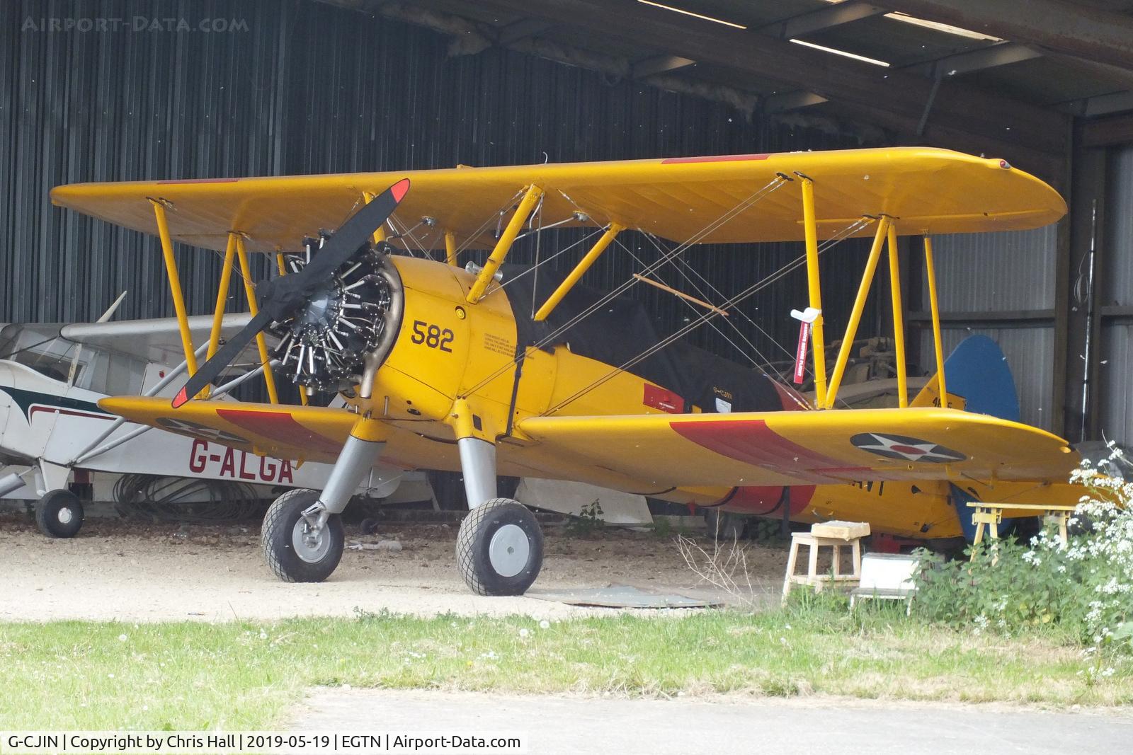 G-CJIN, 1943 Boeing E75N1 C/N 75-4826, Enstone