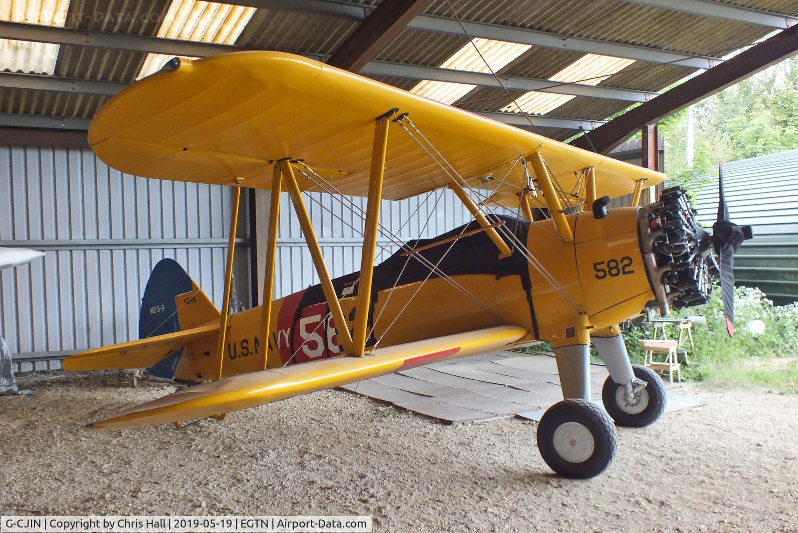 G-CJIN, 1943 Boeing E75N1 C/N 75-4826, Enstone