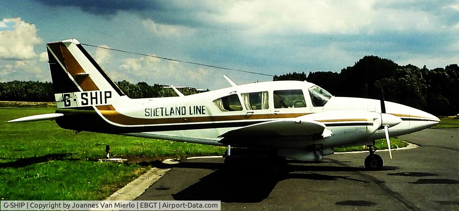 G-SHIP, 1976 Piper PA-23-250 Aztec F C/N 27-7654015, ex-slide
