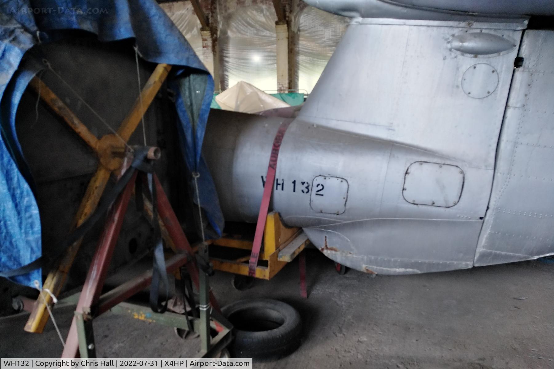 WH132, Gloster Meteor T.7 C/N Not found WH132, Hooton Park