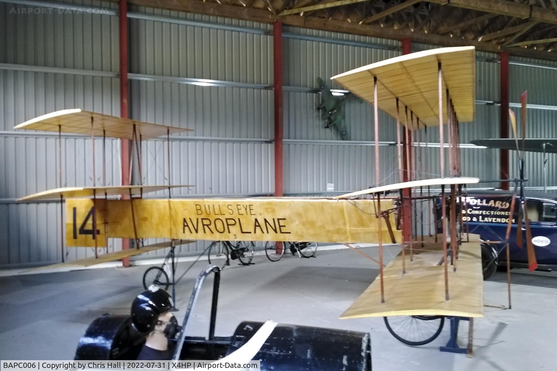 BAPC006, 1953 A V Roe Triplane Type IV Replica C/N BAPC.006, Hooton Park