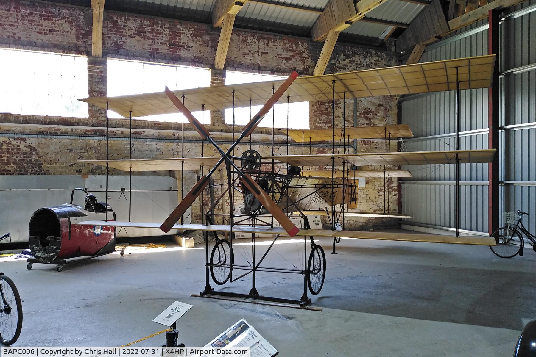 BAPC006, 1953 A V Roe Triplane Type IV Replica C/N BAPC.006, Hooton Park