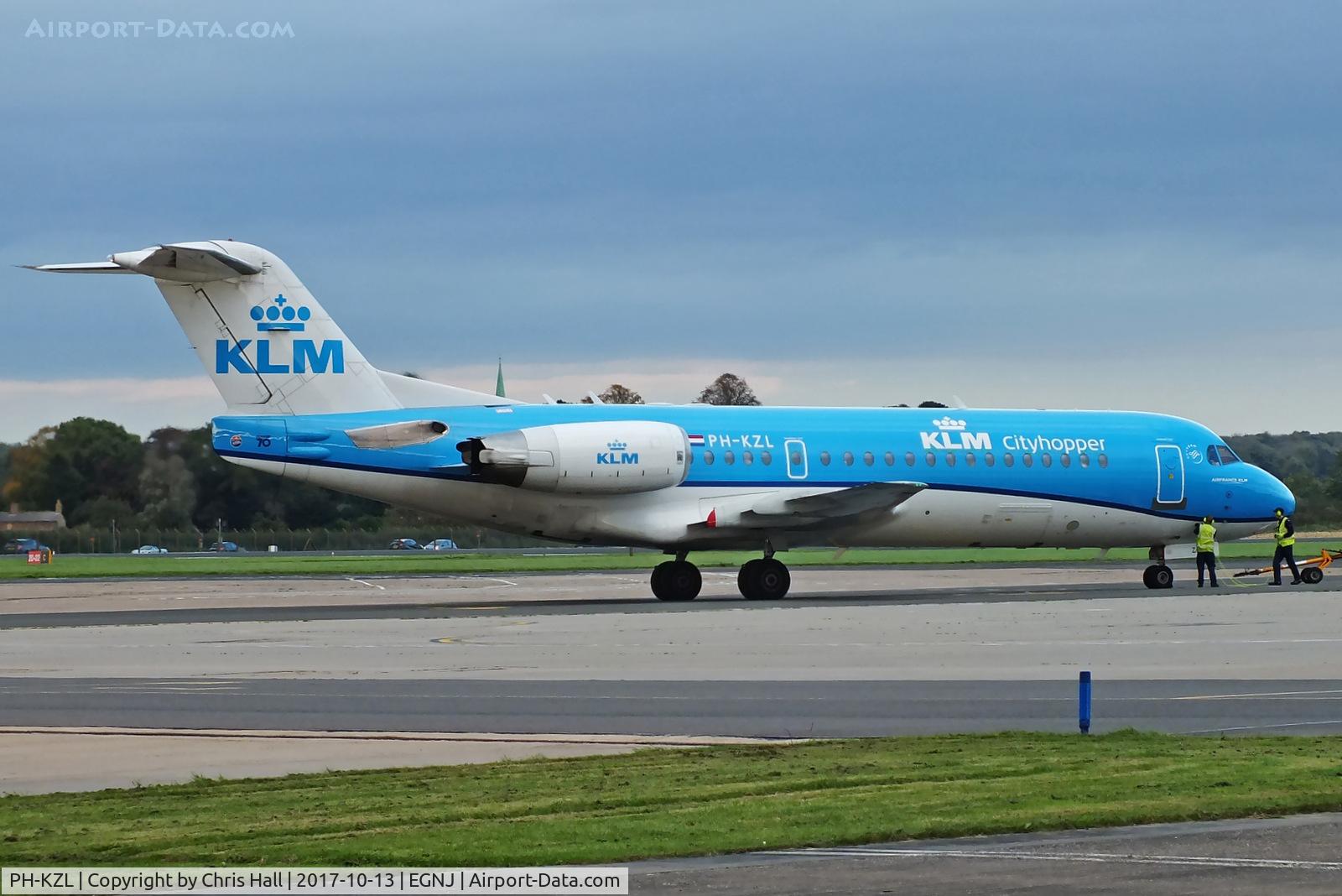 PH-KZL, 1995 Fokker 70 (F-28-0070) C/N 11536, Humberside