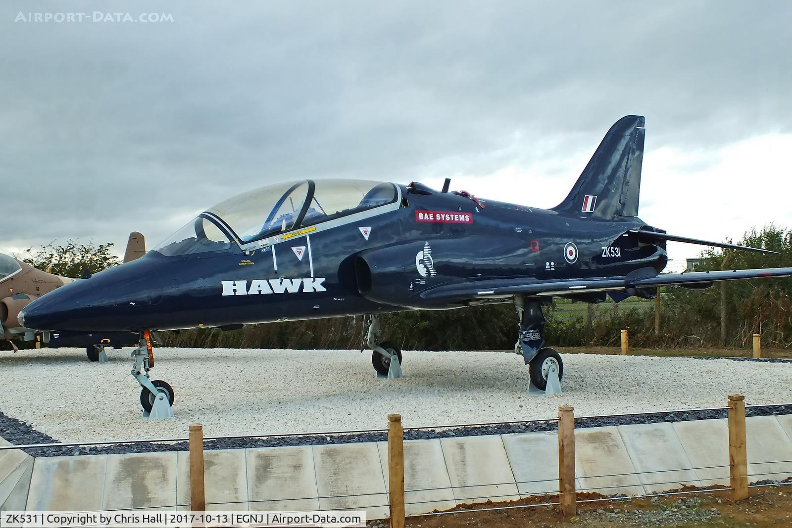 ZK531, British Aerospace Hawk T.53 C/N 312195/171, Humberside