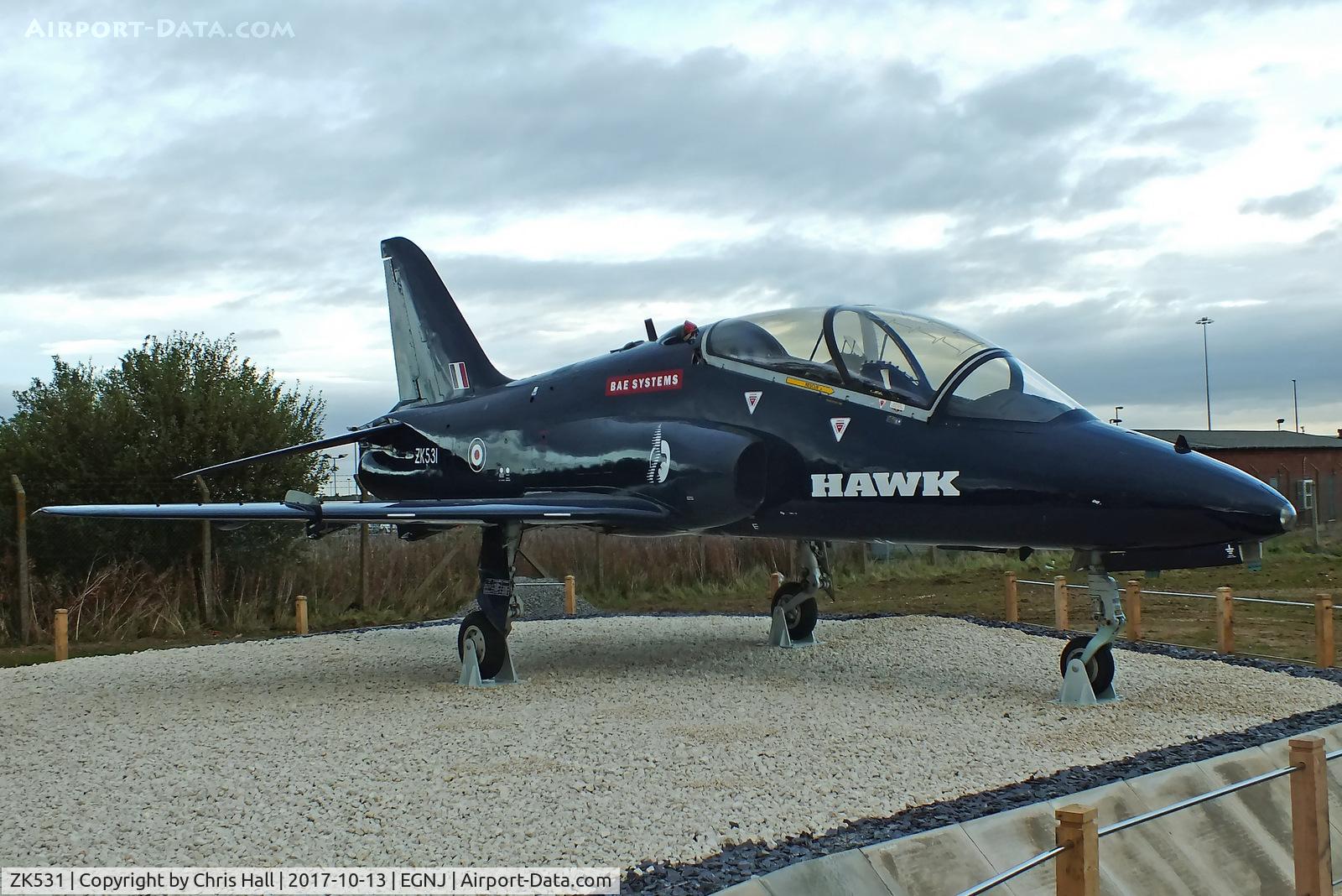 ZK531, British Aerospace Hawk T.53 C/N 312195/171, Humberside
