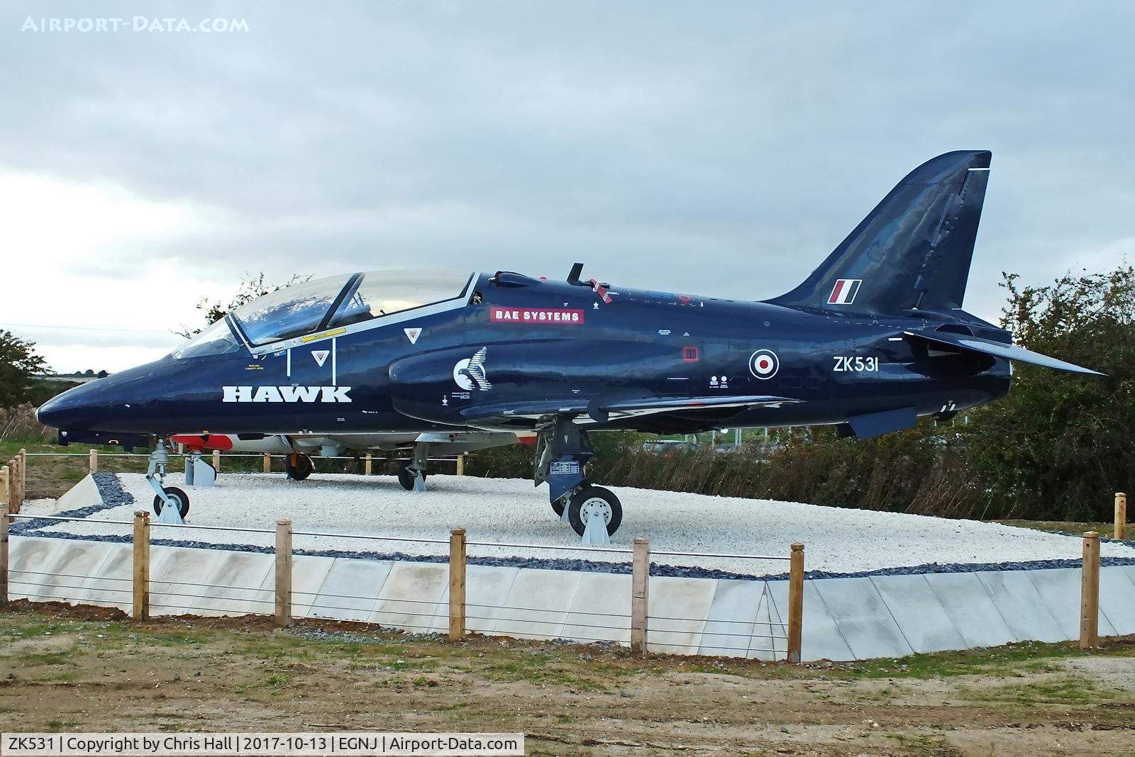 ZK531, British Aerospace Hawk T.53 C/N 312195/171, Humberside