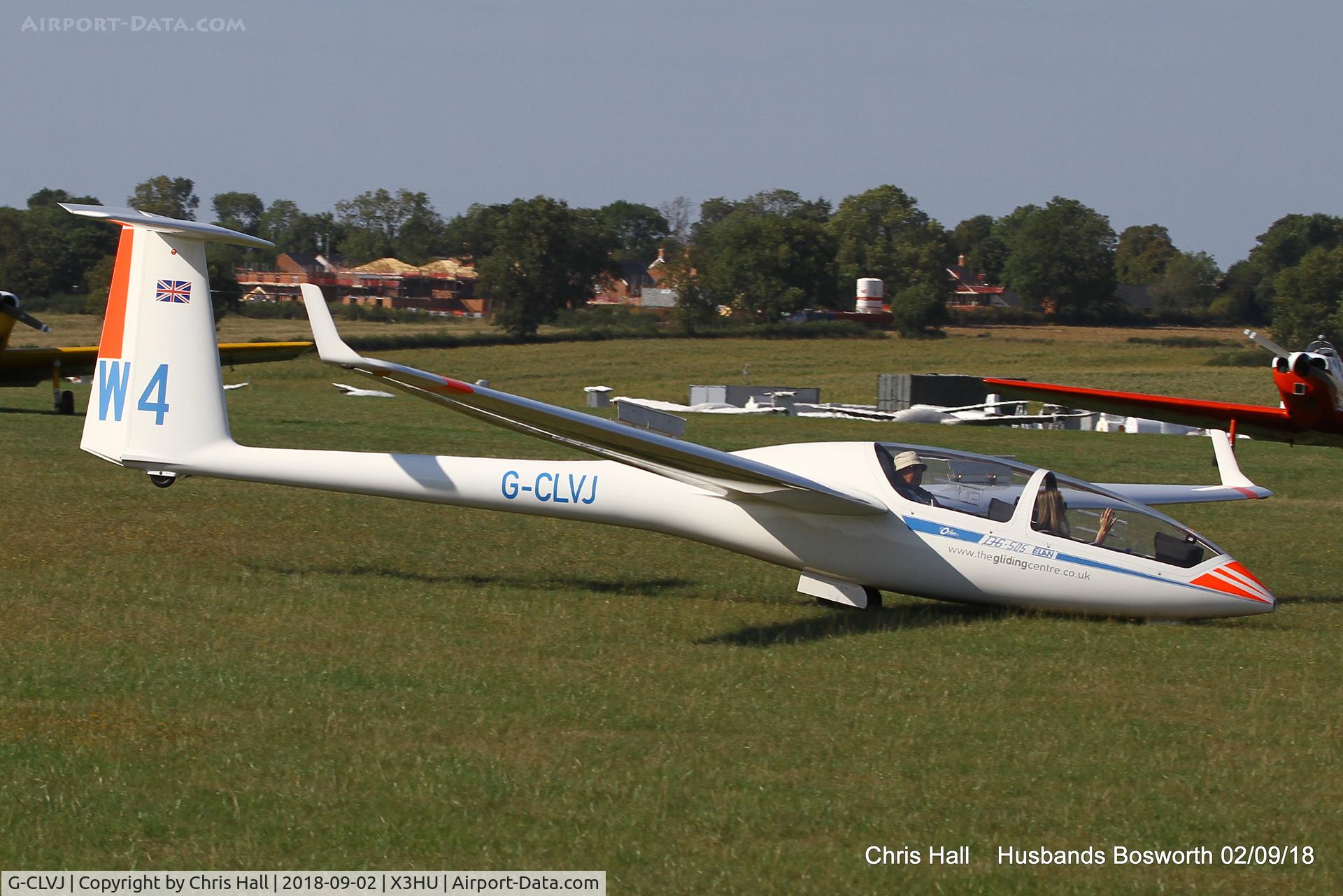 G-CLVJ, 1998 Glaser-Dirks DG-500 Elan Orion C/N 5E177X29, Husbands Bosworth