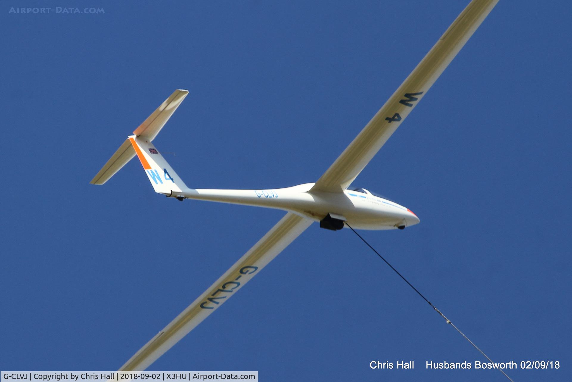 G-CLVJ, 1998 Glaser-Dirks DG-500 Elan Orion C/N 5E177X29, Husbands Bosworth