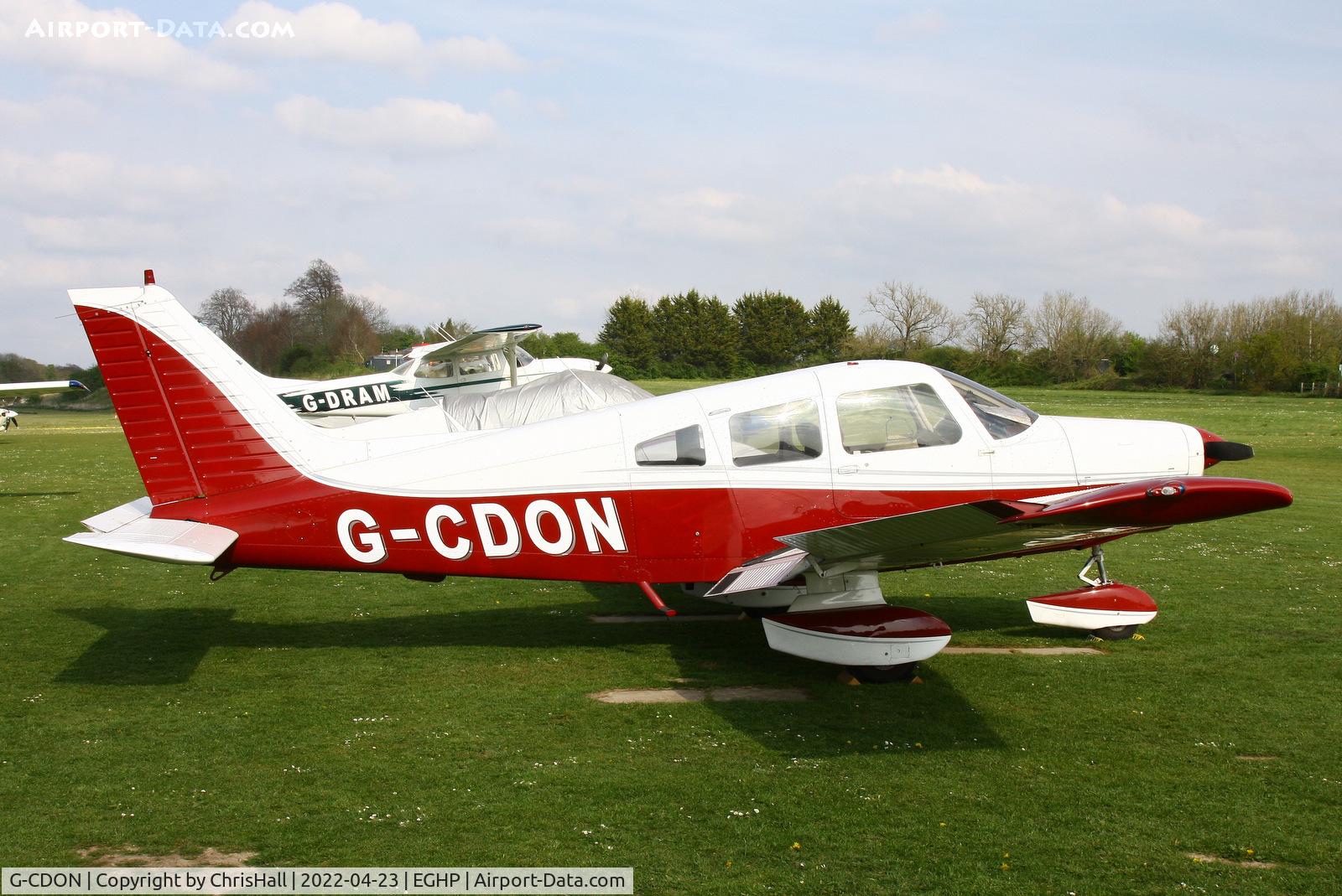 G-CDON, 1982 Piper PA-28-161 Cherokee Warrior II C/N 28-8216185, Popham