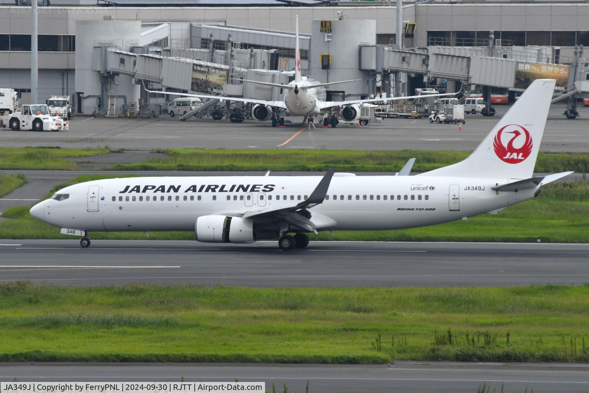 JA349J, 2012 Boeing 737-846 C/N 40950, Japan Airlines B738