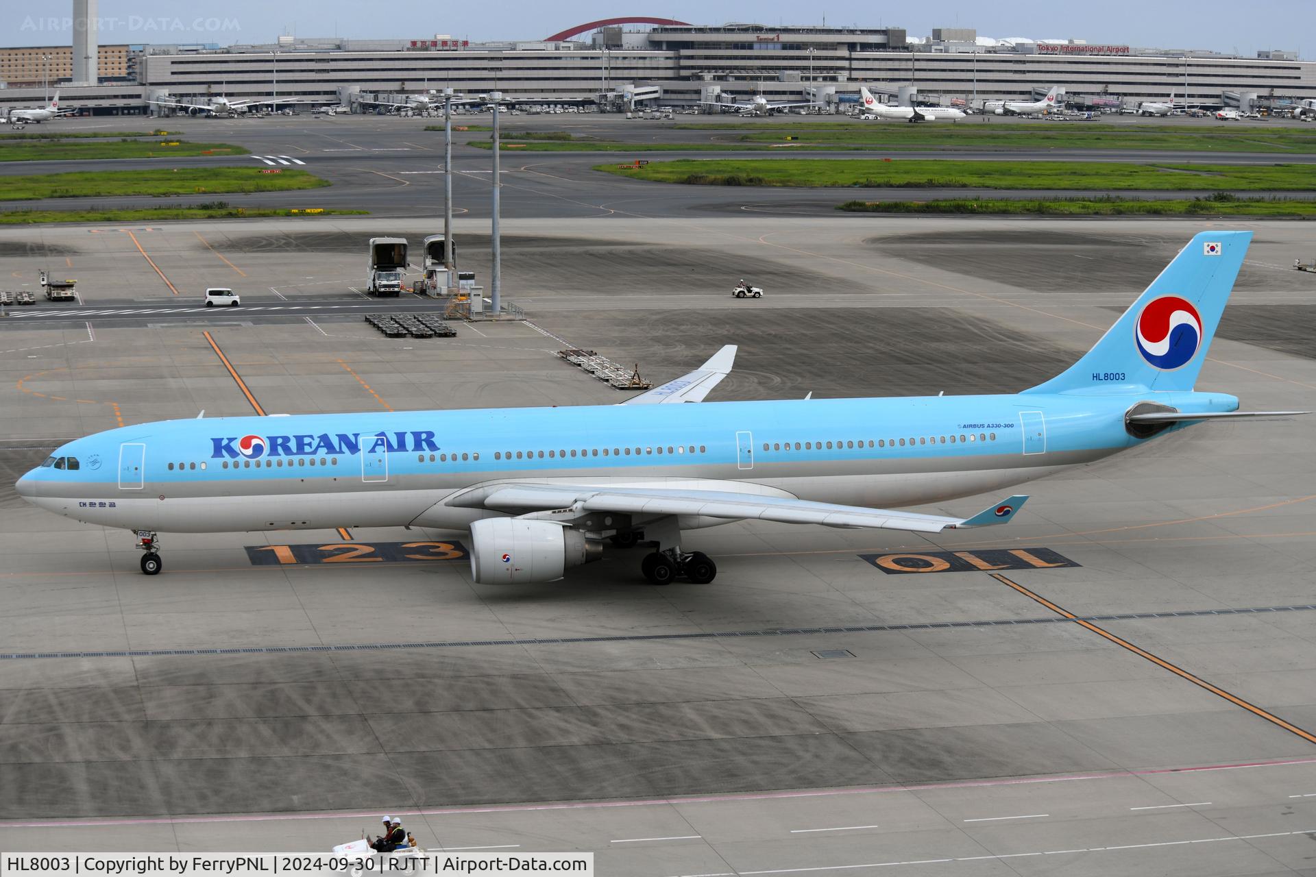 HL8003, 2014 Airbus A330-323 C/N 1590, Korean A333 ready to depart
