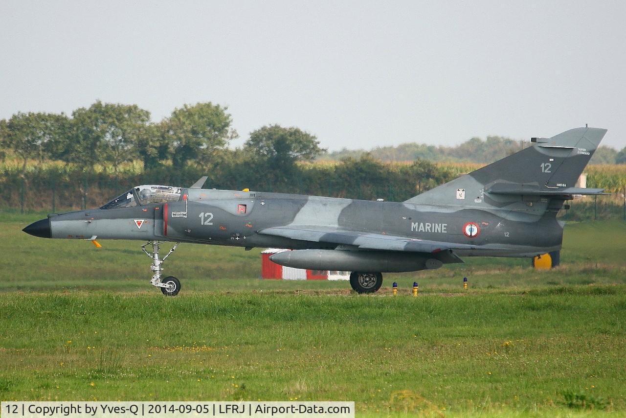 12, 1979 Dassault Super Etendard C/N 12, Dassault Super Etendard M, Taxiig to rwy 08, Landivisiau Naval Air Base (LFRJ)