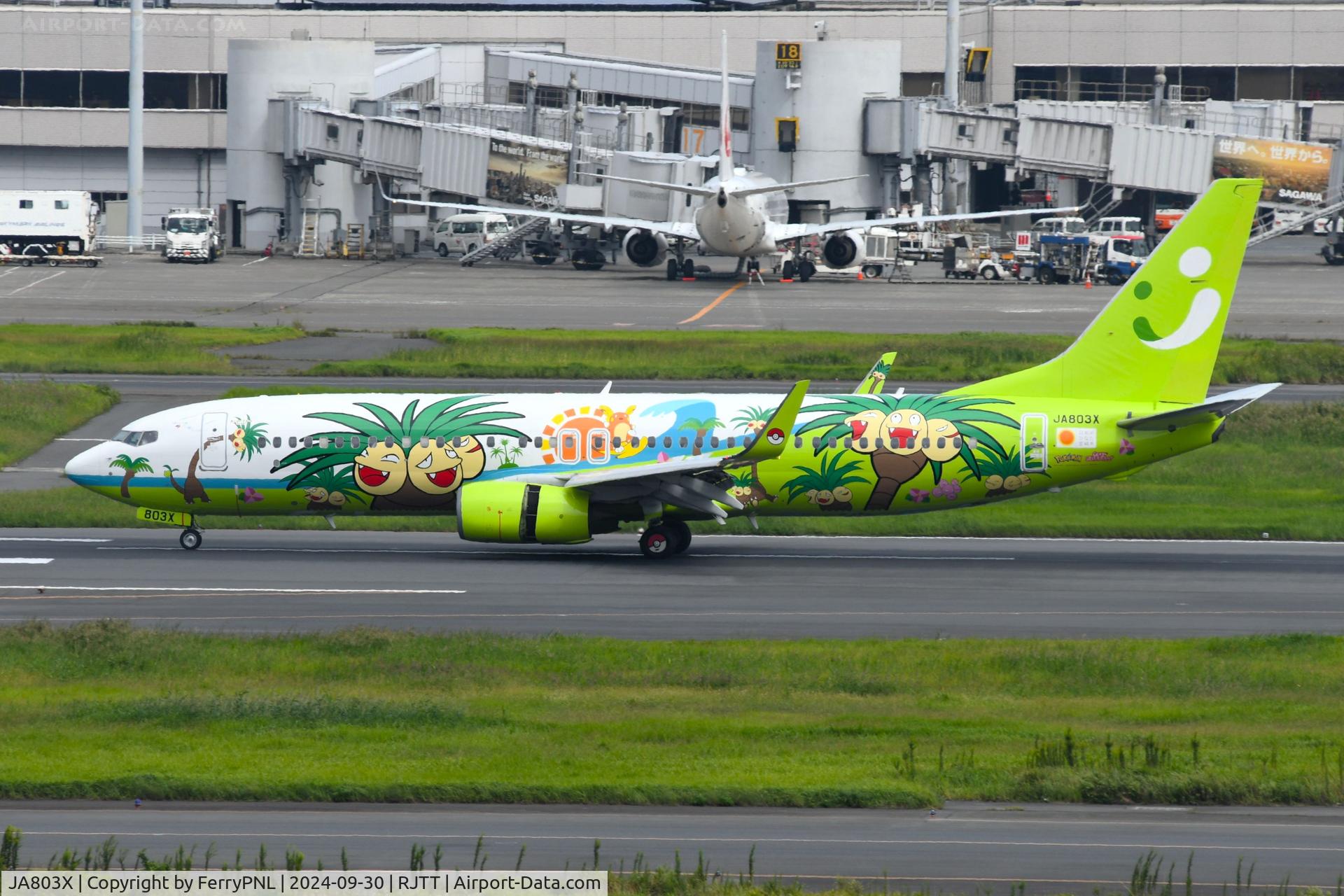 JA803X, 2012 Boeing 737-86N C/N 39395, Solaseed B738 in Nassi Jet Miyazaki outfit