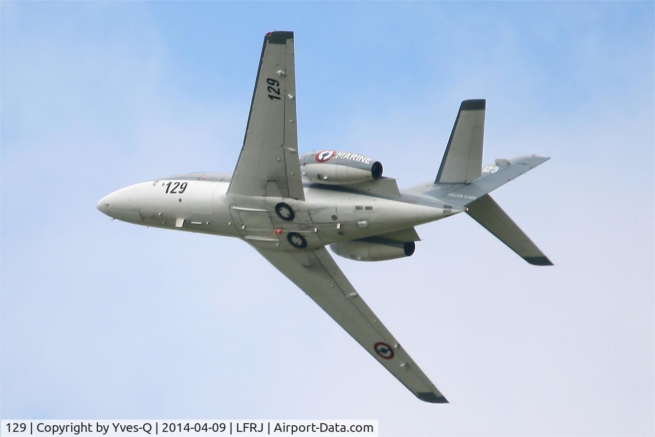 129, 1978 Dassault Falcon 10MER C/N 129, Dassault falcon 10 MER, Landivisiau Naval Air Base (LFRJ)