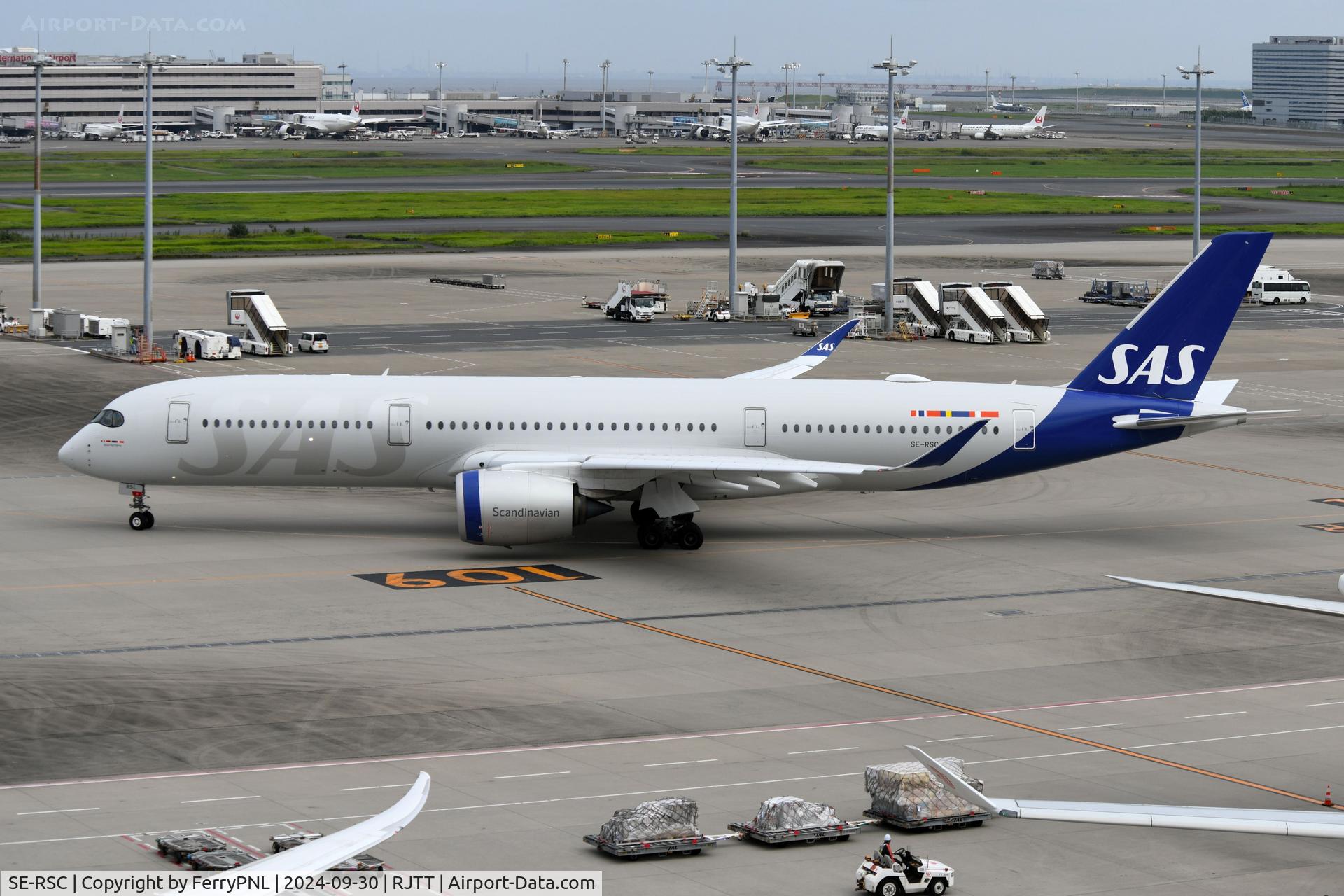 SE-RSC, 2020 Airbus A350-941 C/N 391, SAS A359 ready to depart for CPH