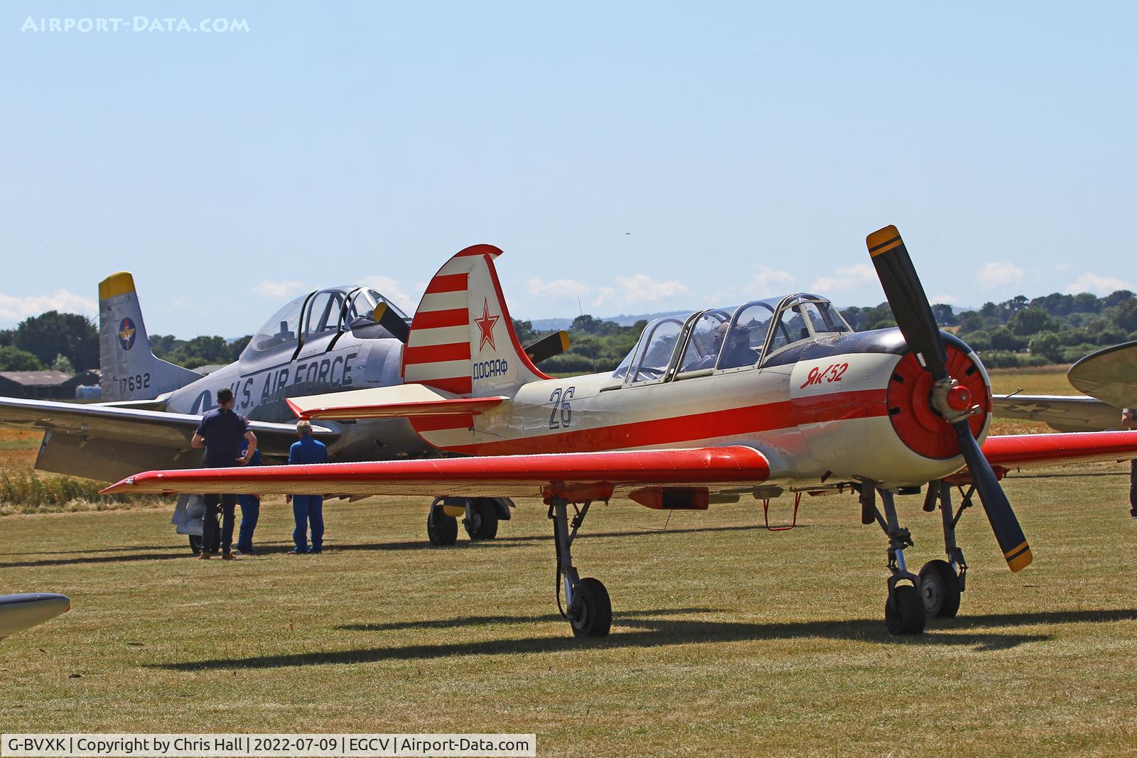 G-BVXK, 1991 Yakovlev (Aerostar) Yak-52 C/N 9111306, Sleapkosh 2022