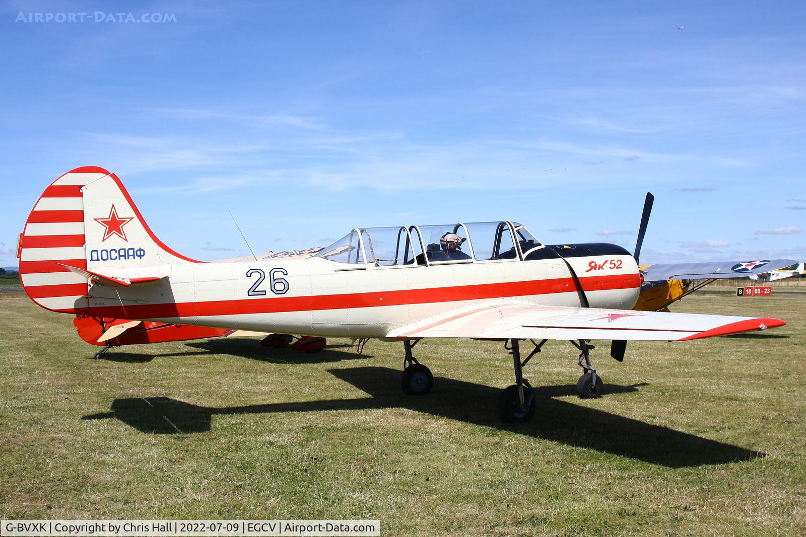 G-BVXK, 1991 Yakovlev (Aerostar) Yak-52 C/N 9111306, Sleapkosh 2022