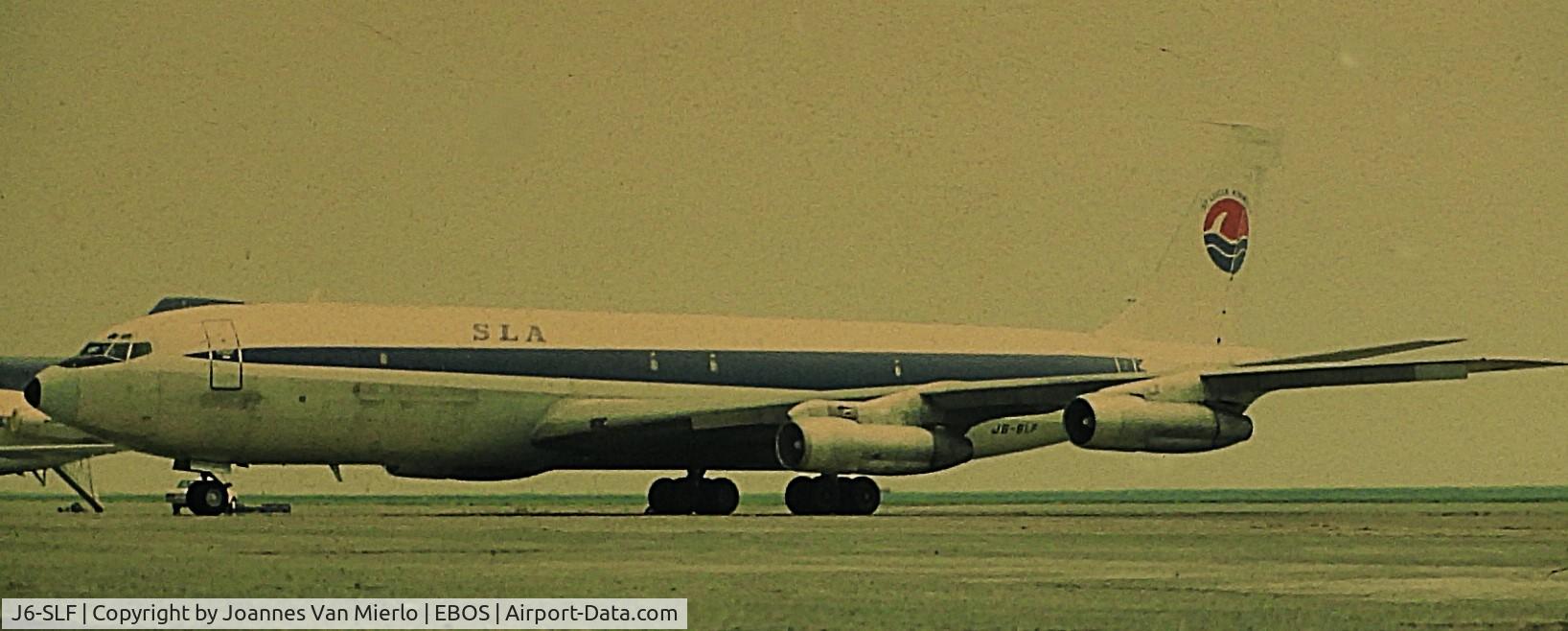 J6-SLF, 1963 Boeing 707-323C C/N 18689, ex-slide