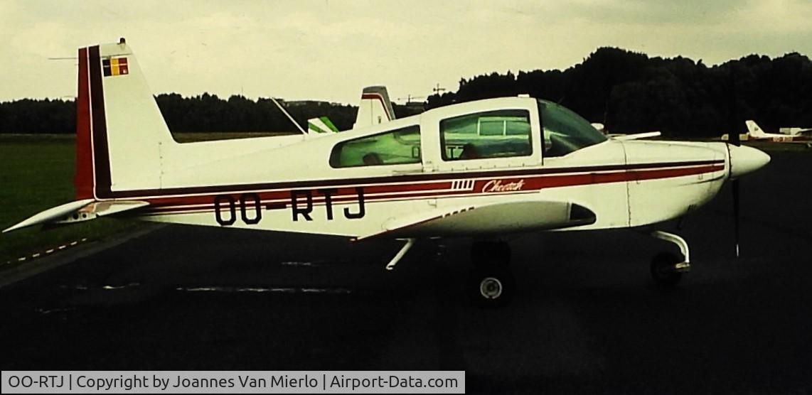OO-RTJ, 1979 Gulfstream American AA-5A Cheetah C/N AA5A-0741, ex-slide