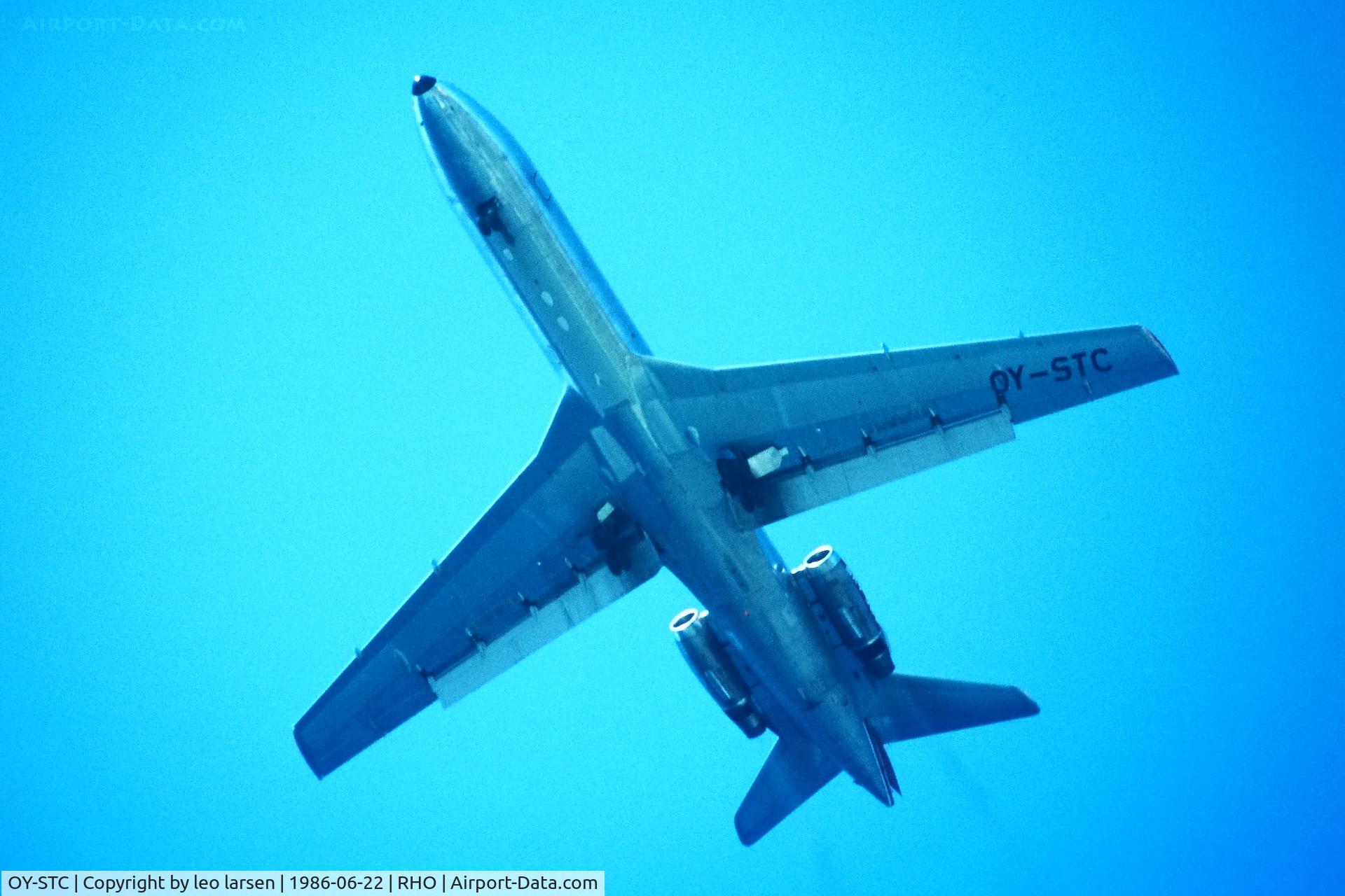 OY-STC, 1966 Sud Aviation SE-210 Caravelle 10B3 Super B C/N 212, Rhodos 22.6.1986
