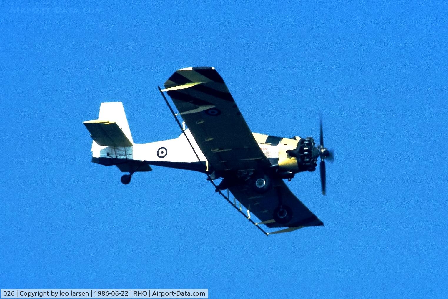026, PZL-Mielec M-18 Dromader C/N 1Z 010-26, Rhodos 22.6.1986