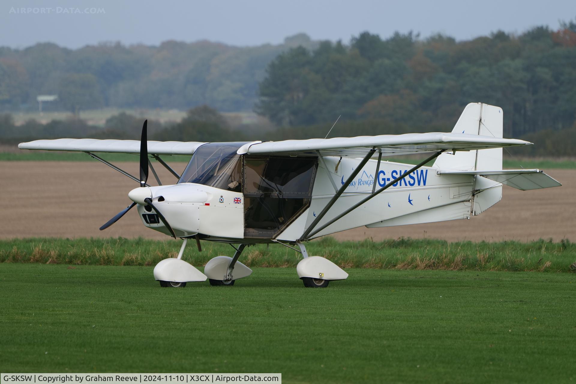 G-SKSW, 2007 Skyranger Swift 912S(1) C/N BMAA/HB/553, Parked at Northrepps.