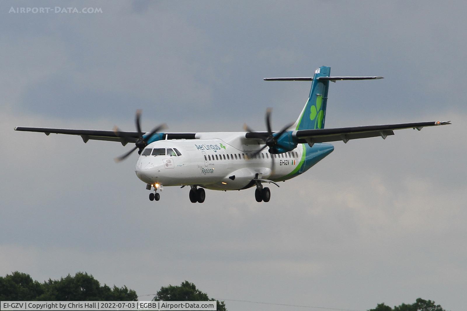 EI-GZV, 2013 ATR 72-600 (72-212A) C/N 1107, Birmingham