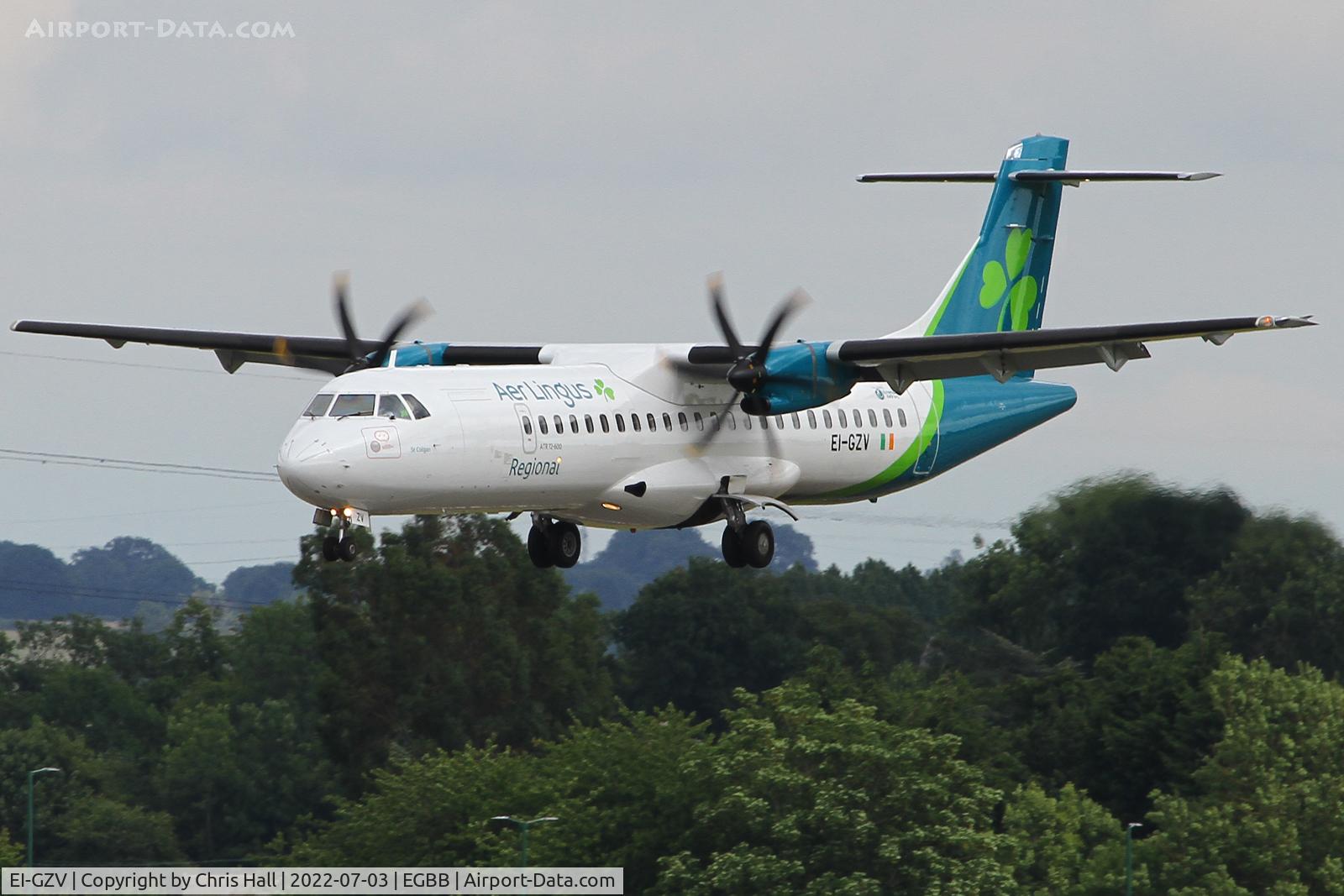 EI-GZV, 2013 ATR 72-600 (72-212A) C/N 1107, Birmingham