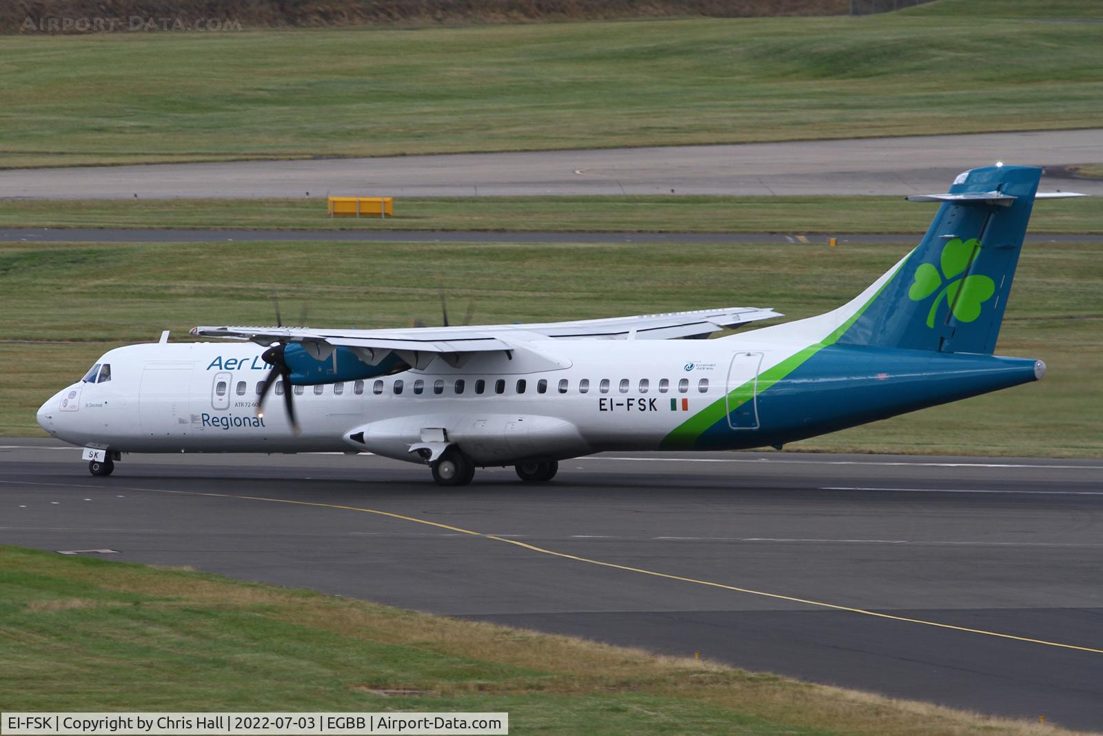 EI-FSK, 2016 ATR 72-212A C/N 1326, Birmingham