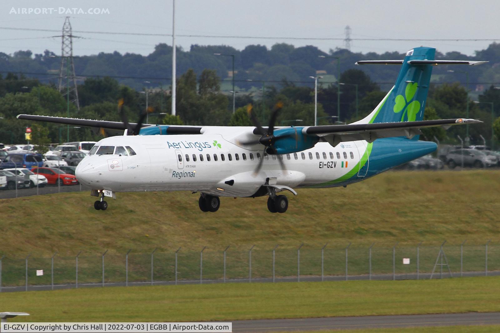 EI-GZV, 2013 ATR 72-600 (72-212A) C/N 1107, Birmingham