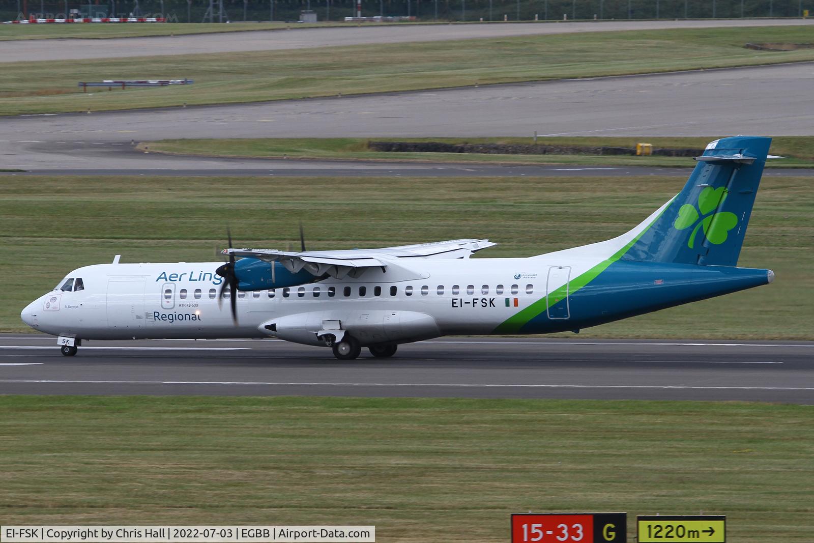 EI-FSK, 2016 ATR 72-212A C/N 1326, Birmingham