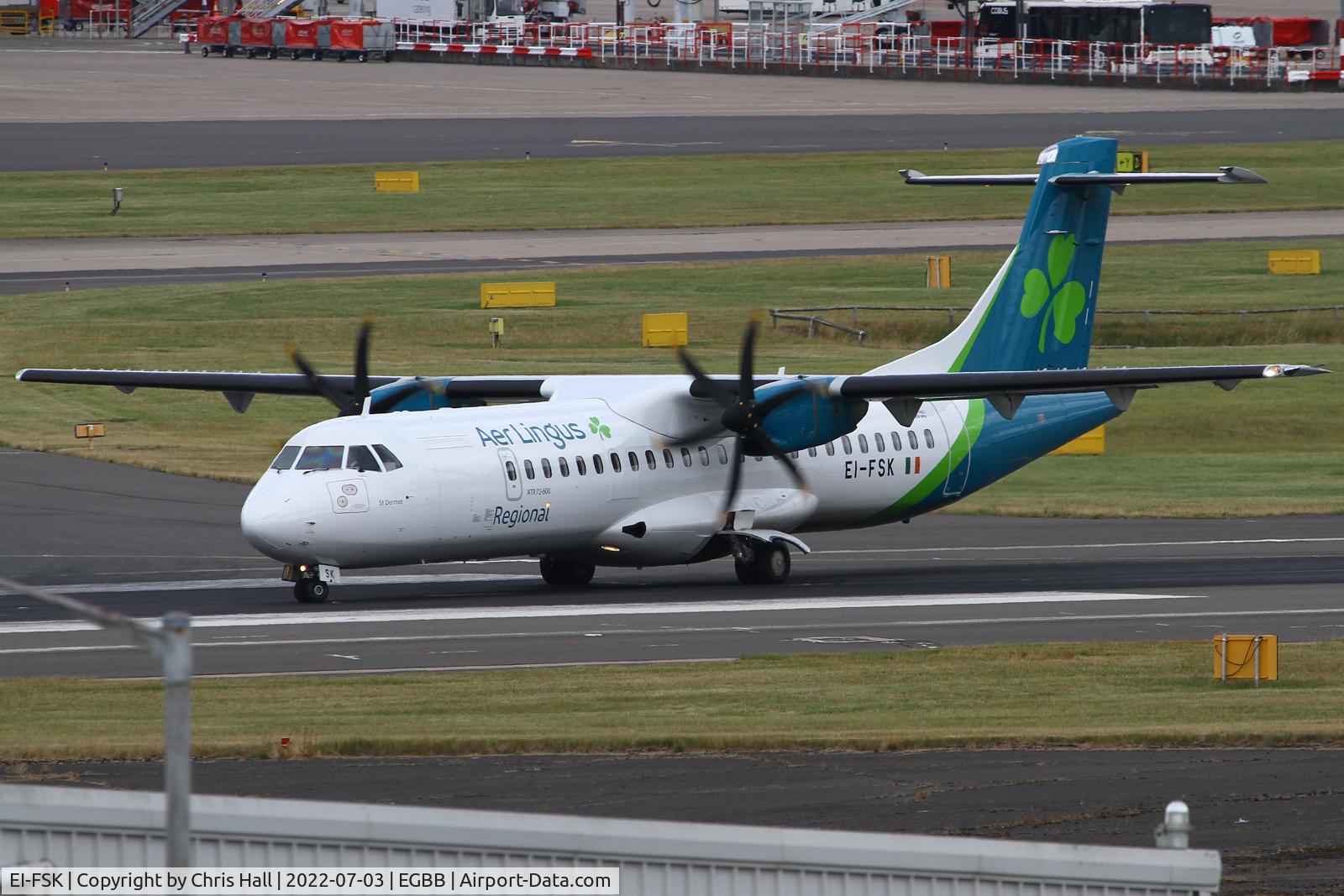 EI-FSK, 2016 ATR 72-212A C/N 1326, Birmingham