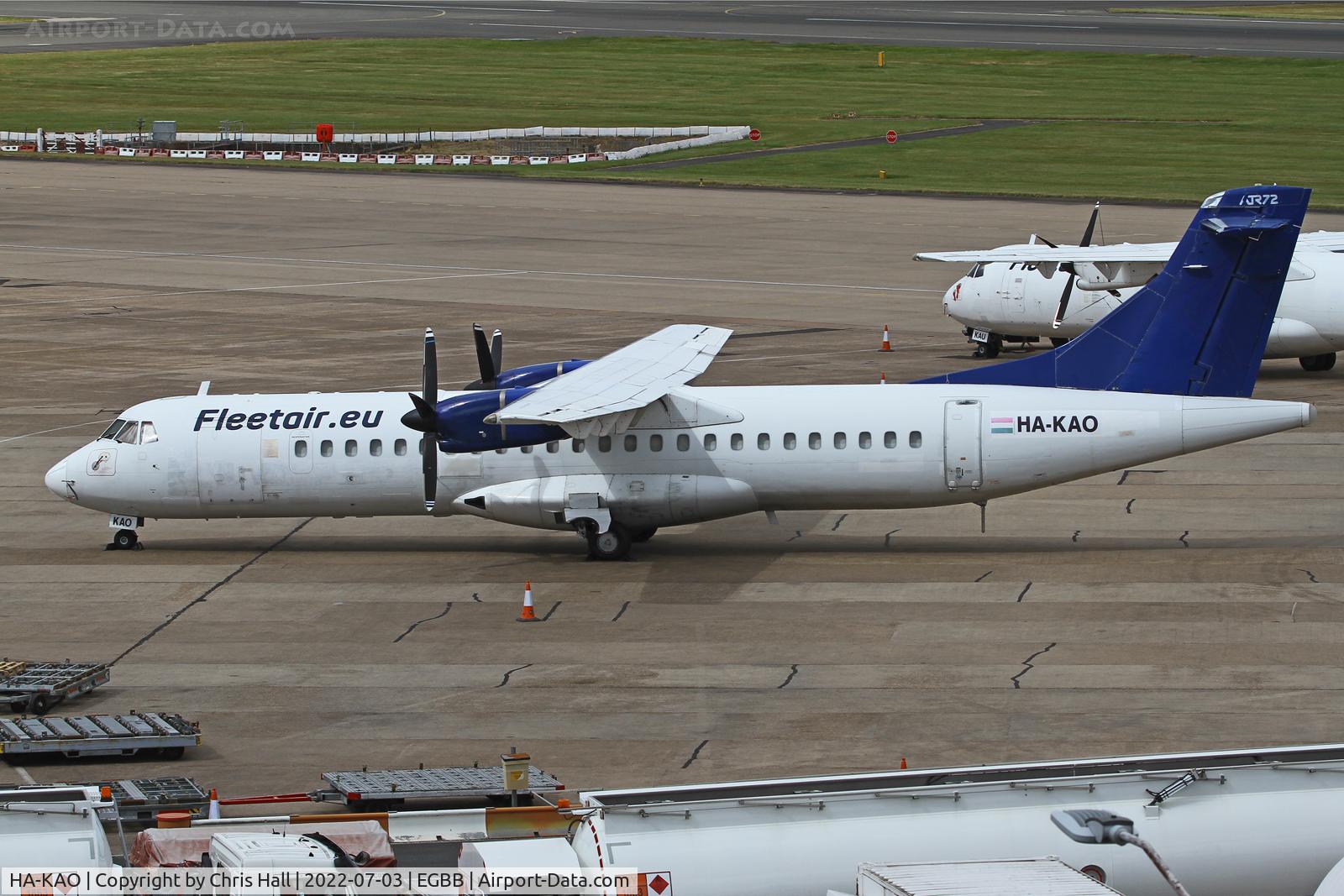 HA-KAO, 1990 ATR 72-202 C/N 183, Birmingham
