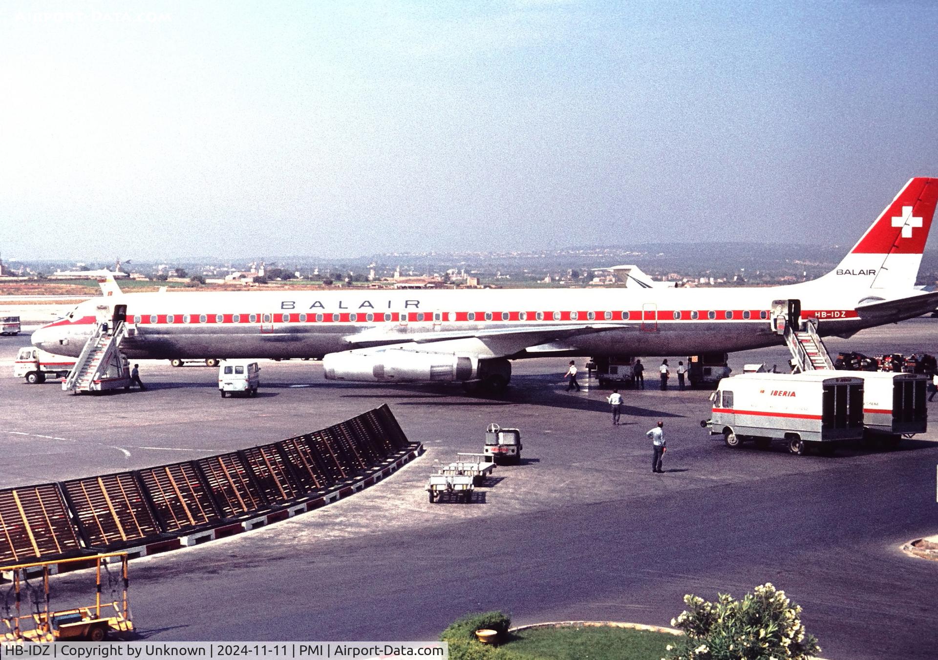 HB-IDZ, 1969 Douglas DC-8-63PF C/N 46074, Palma de Mallorca