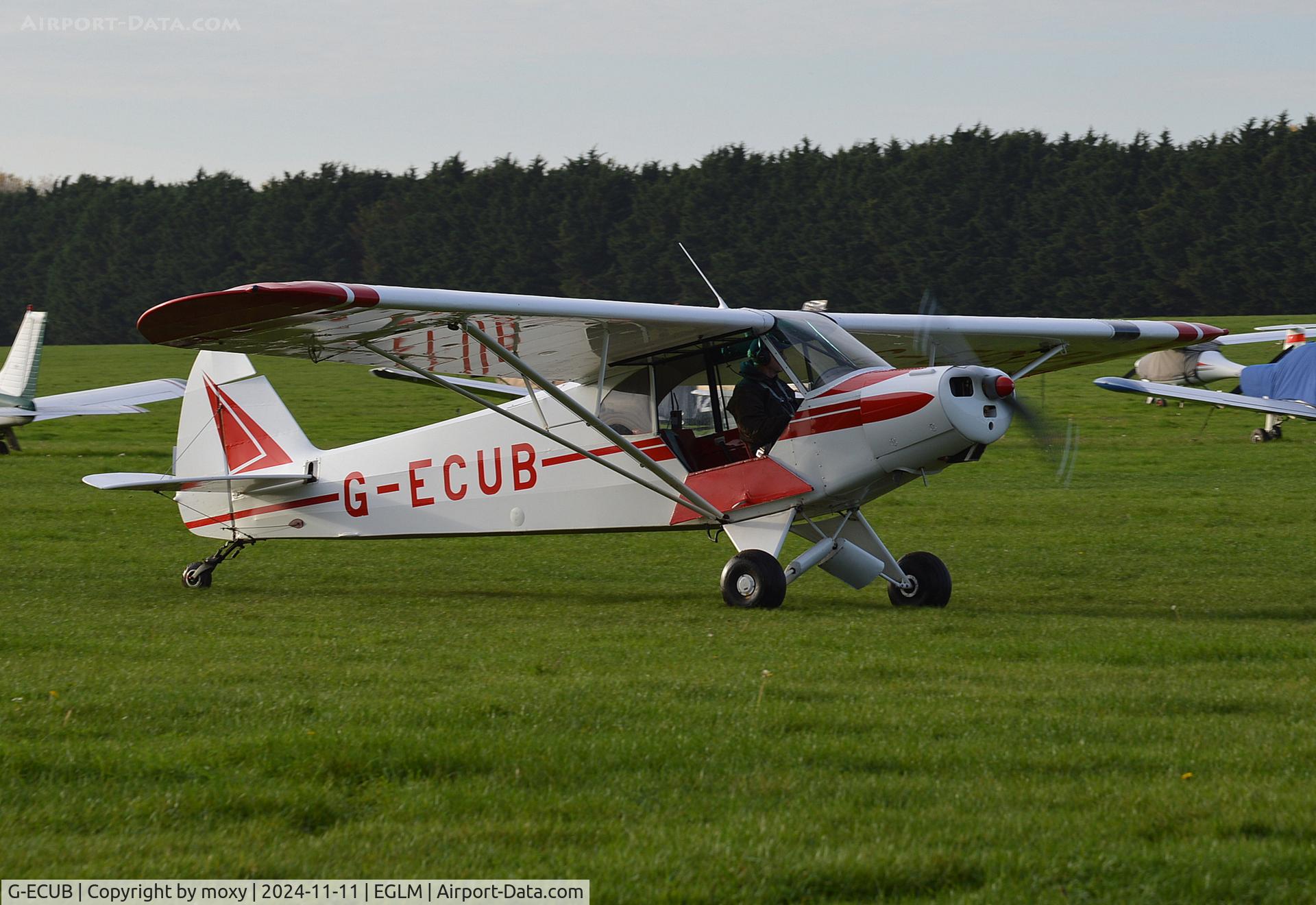 G-ECUB, 1958 Piper PA-18 Super Cub C/N 18-6279, Piper PA-18 Super Cub at White Waltham. 