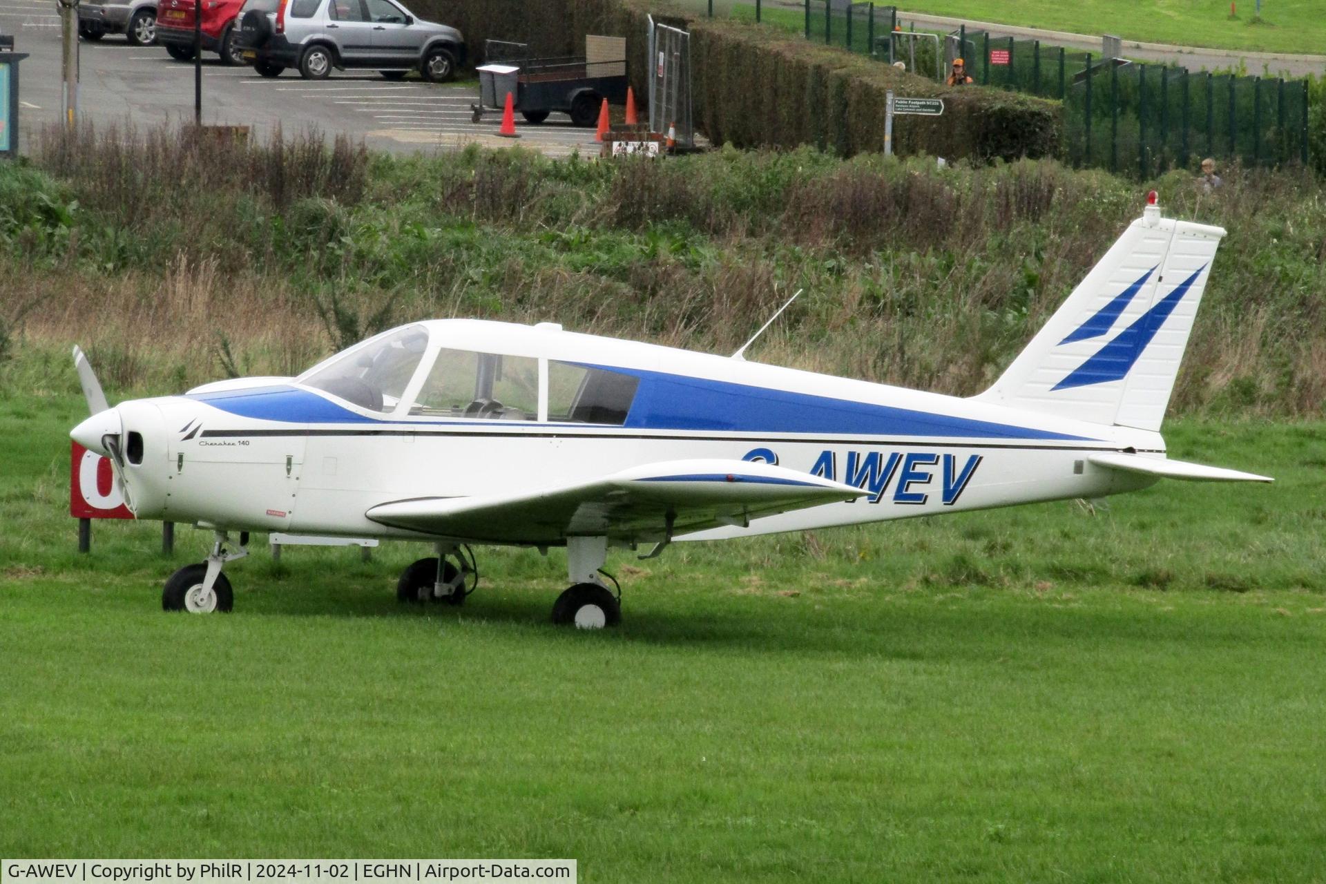 G-AWEV, 1968 Piper PA-28-140 Cherokee C/N 28-24460, G-AWEV 1968 Piper PA-28-140 Cherokee Sandown Airport 02.11.24
