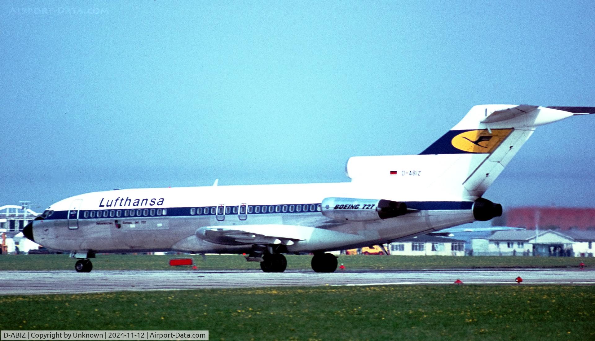 D-ABIZ, 1967 Boeing 727-30QC C/N 19010, Unknown