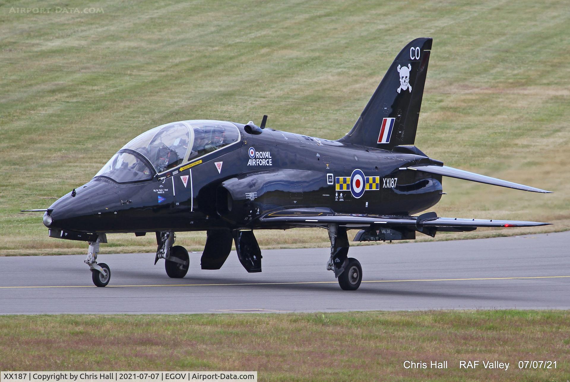 XX187, 1977 Hawker Siddeley Hawk T.1A C/N 034/312034, RAF Valley