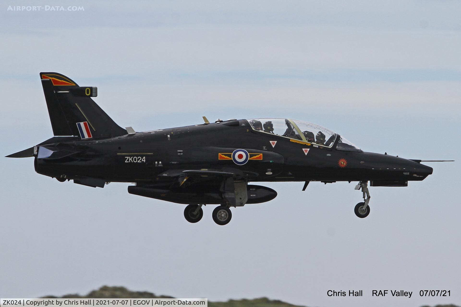 ZK024, 2009 British Aerospace Hawk T2 C/N RT015/1253, RAF Valley