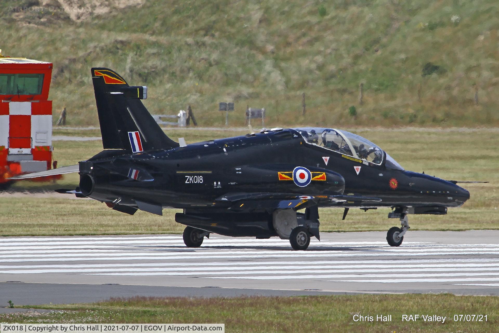 ZK018, 2008 British Aerospace Hawk T2 C/N RT009/1247, RAF Valley