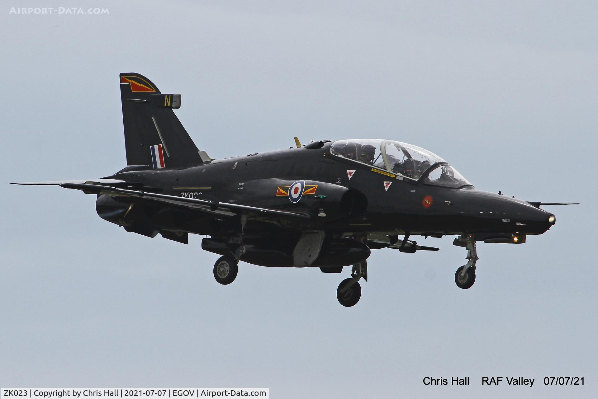 ZK023, 2009 British Aerospace Hawk T2 C/N RT014/1252, RAF Valley
