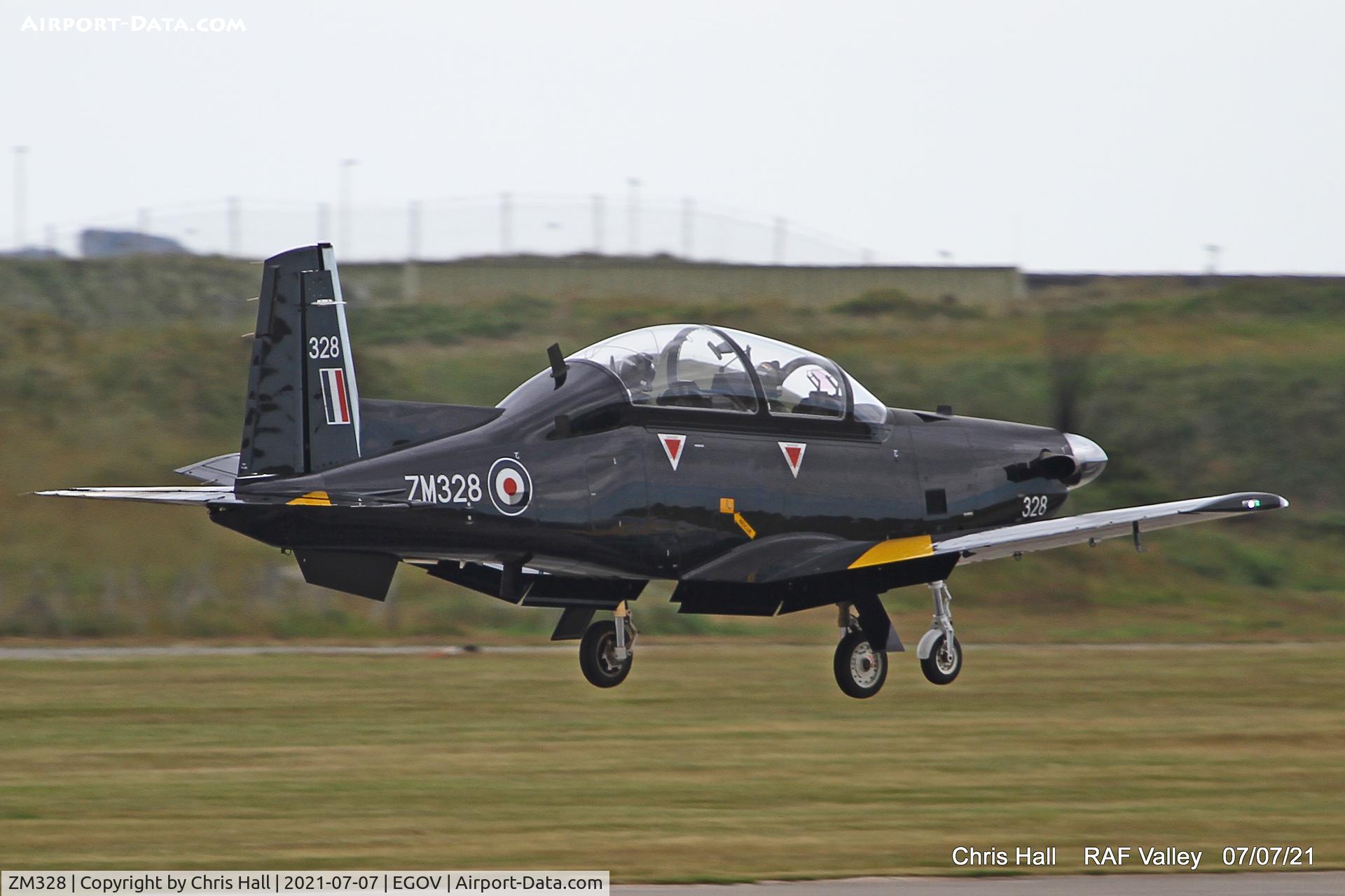 ZM328, 2018 Beechcraft T-6C Texan T.1 C/N PM-126, RAF Valley
