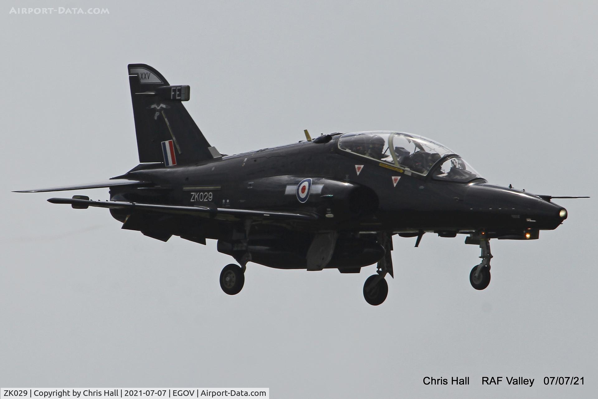 ZK029, 2009 British Aerospace Hawk T2 C/N RT020/1258, RAF Valley