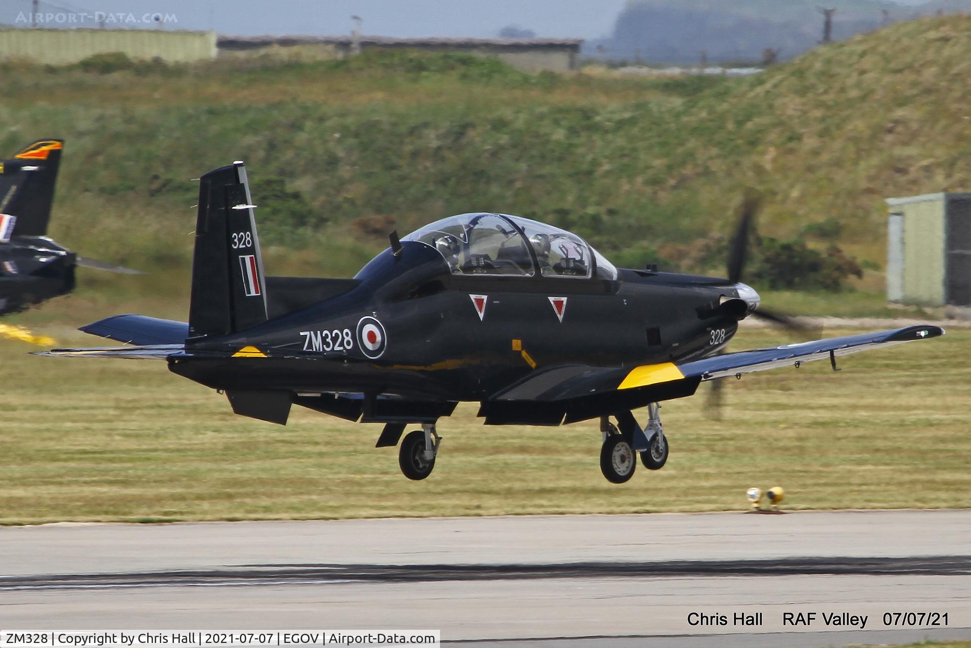 ZM328, 2018 Beechcraft T-6C Texan T.1 C/N PM-126, RAF Valley